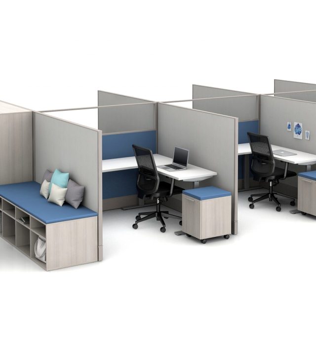 Workstations 6 Units with Storage